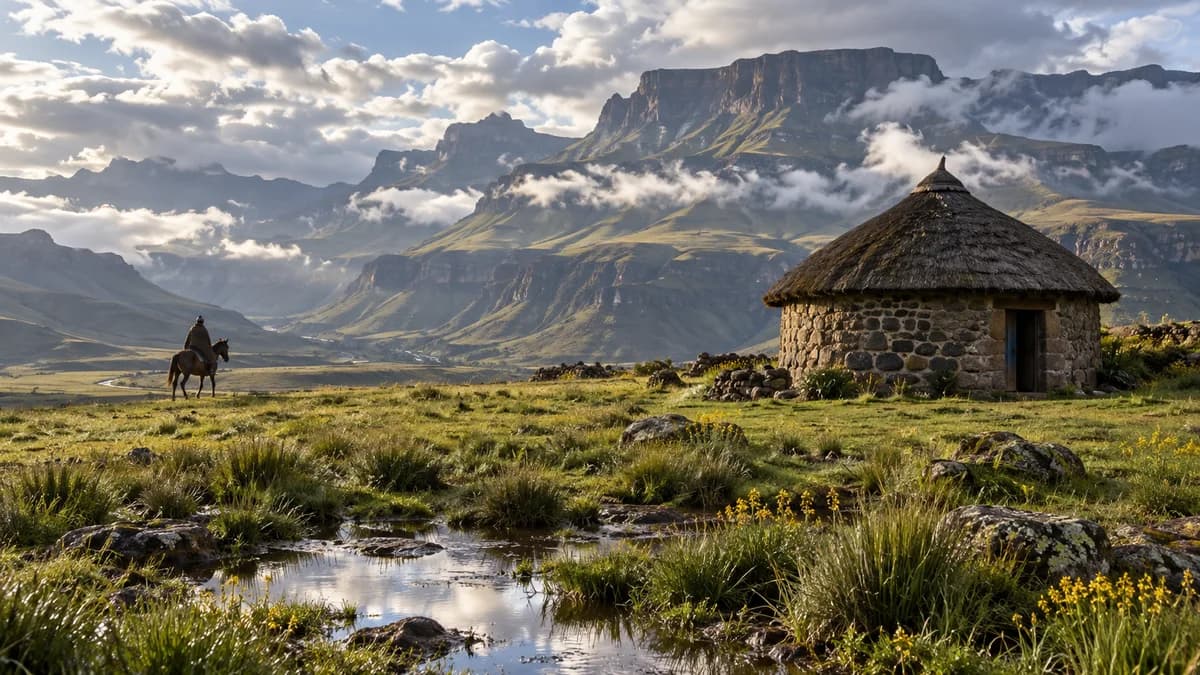 Paisaje de Lesoto