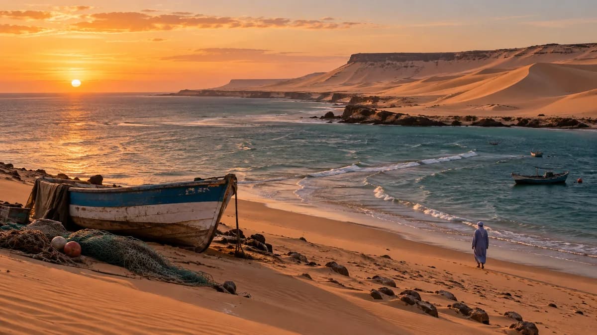 Paisaje de Sahara Occidental